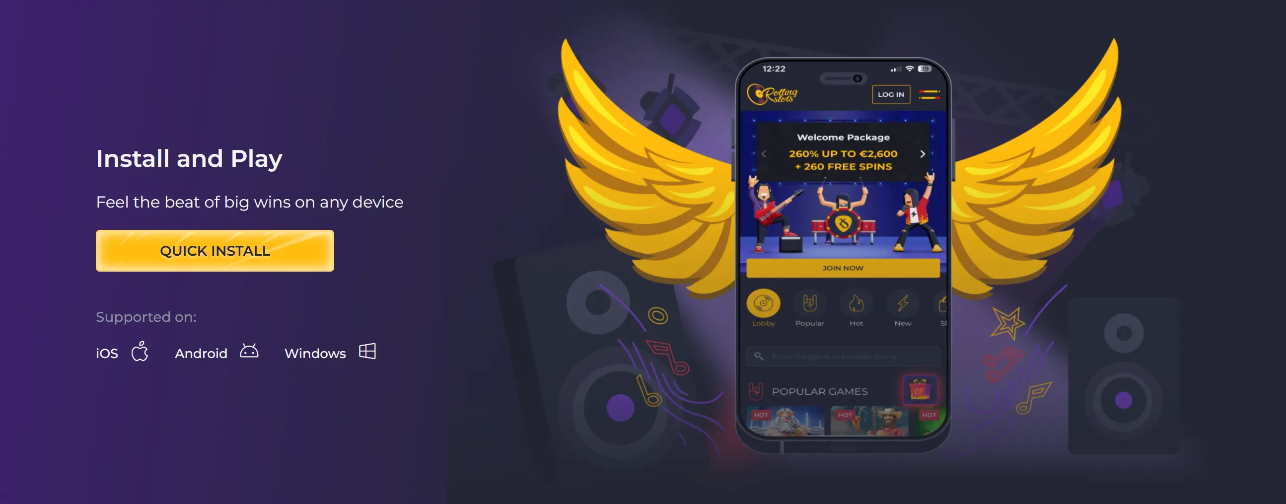 Rolling Slots Mobile App